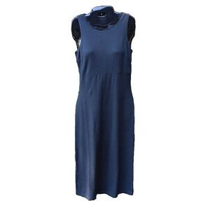 Eddie Bauer Sleeveless Maxi Dress XS New Eyelet Comfy Boho Casual Comfy Modest